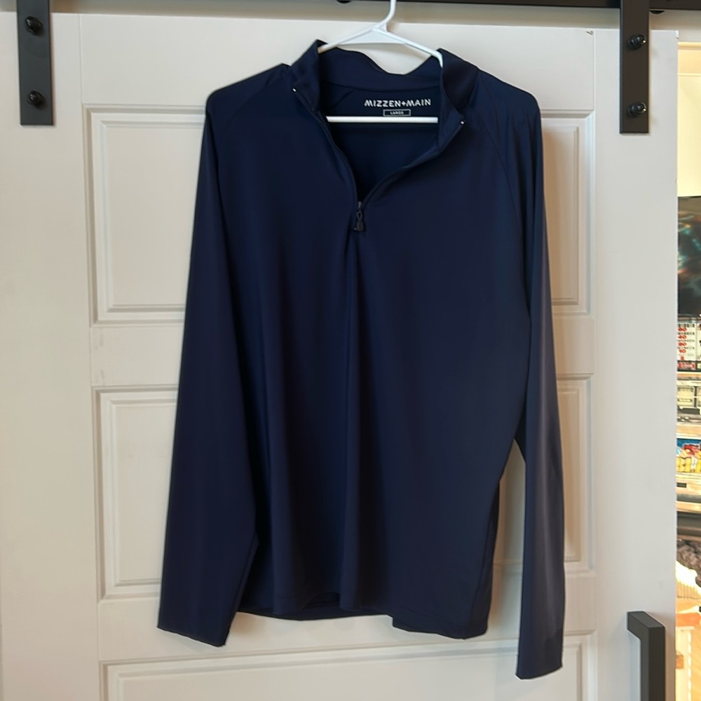 Mizzen + Main ProFlex Quarter Zip in Navy